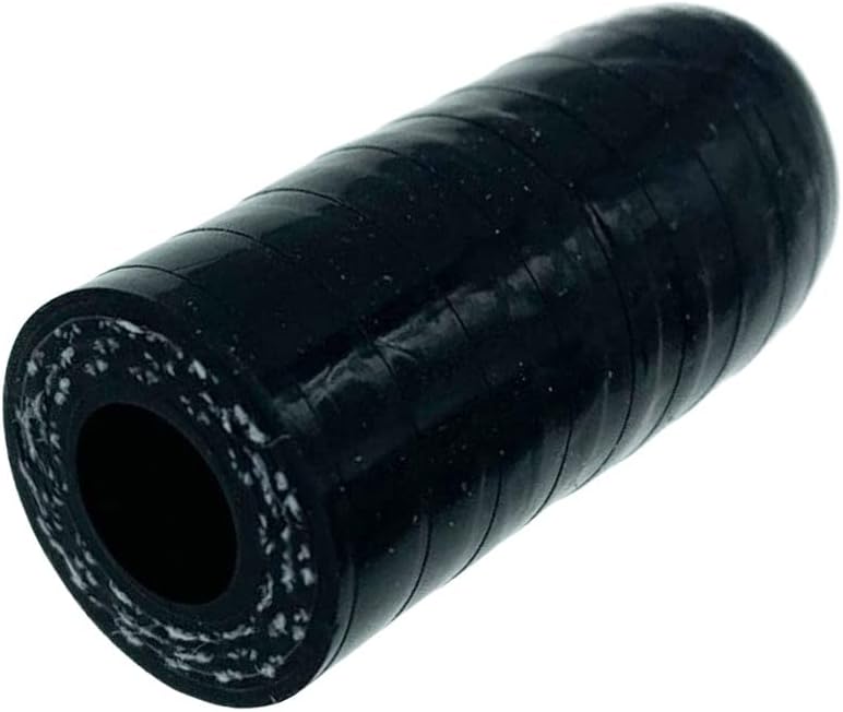 bekelan 1/4" (6.5mm) Black Universal Reinforced Silicone Coolant Cap With Clamp For bypass heater Vacuum Water Port Protective End Cap Kit - Image 2